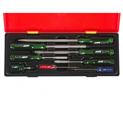 Набір викруток PH0-PH3, SL3.0-SL8.0 суцільнометалевих 8од. K7082 JTC Набір викруток PH0-PH3, SL3.0-SL8.0 суцільнометалевих 8од. K7082 JTC