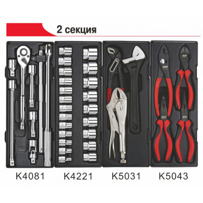 Візок інструментальний з набором інструменту 225од. 3931+225 JTC Візок інструментальний з набором інструменту 225од. 3931+225 JTC