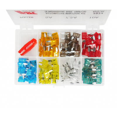 Комплект запобіжників автомобільних (міні) 106од. 2024 JTC Комплект запобіжників автомобільних (міні) 106од. 2024 JTC