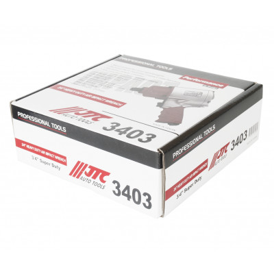 Гайковерт пневматический 3/4" (1491Hм, 7250об/мин, 217мм, 4.1кг) 3403 JTC Гайковерт пневматический 3/4" (1491Hм, 7250об/мин, 217мм, 4.1кг) 3403 JTC