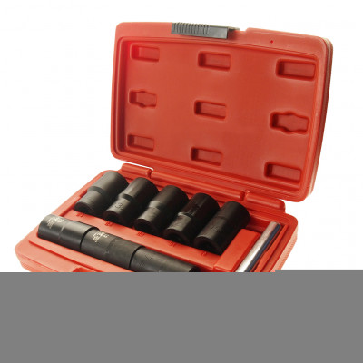 Набор головок глубоких для поврежденных болтов и гаек 1/2" 9ед. 4399S JTC Набор головок глубоких для поврежденных болтов и гаек 1/2" 9ед. 4399S JTC