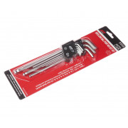 Набор угловых ключей HEX с шаром 1.2-10мм удлиненных 10ед. 5353 JTC