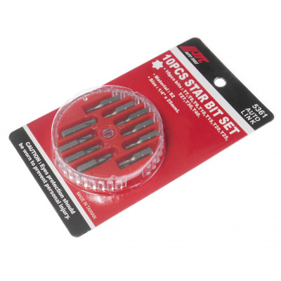 Набір біт TORX 1/4" T7-T40 10од. 5361 JTC Набір біт TORX 1/4" T7-T40 10од. 5361 JTC