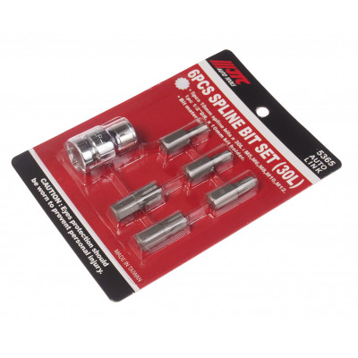 Набір біт 10мм SPLINE M5-M12 6од. 5365 JTC Набір біт 10мм SPLINE M5-M12 6од. 5365 JTC