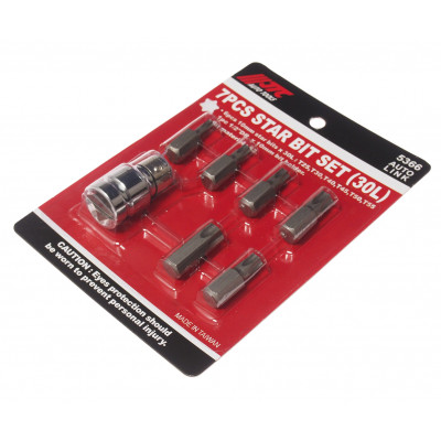 Набір біт 10мм TORX T25-T55 7од. 5366 JTC Набір біт 10мм TORX T25-T55 7од. 5366 JTC