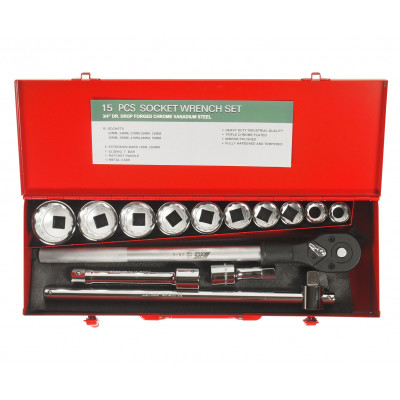 Набір інструментів 3/4" 22-50мм 12гр. 15од. T615M JTC Набір інструментів 3/4" 22-50мм 12гр. 15од. T615M JTC