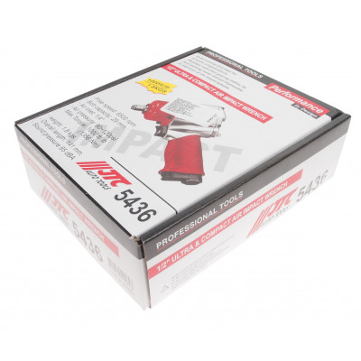 Гайковерт пневматичний 1/2" (1356Нм, 6500об/хв, 141мм, 1.8кг) 5436 JTC Гайковерт пневматичний 1/2" (1356Нм, 6500об/хв, 141мм, 1.8кг) 5436 JTC