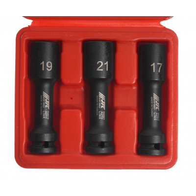 Набір головок для литих дисків 17,19,21мм, довжина 100мм 3од. 5444 JTC Набір головок для литих дисків 17,19,21мм, довжина 100мм 3од. 5444 JTC