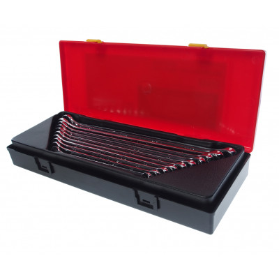 Набор ключей рожково-накидных 10-19мм, удлиненных 10ед. K6104 JTC Набор ключей рожково-накидных 10-19мм, удлиненных 10ед. K6104 JTC