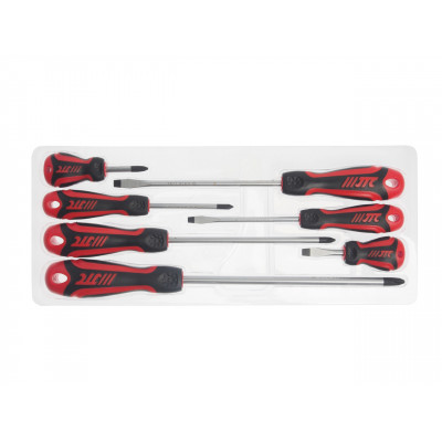 Набір викруток SL5.5x100, SL6.5x38, SL6.5x150, PH1x75, PH2x38, PH2x150, PH3x200 7од. 7643 JTC Набір викруток SL5.5x100, SL6.5x38, SL6.5x150, PH1x75, PH2x38, PH2x150, PH3x200 7од. 7643 JTC