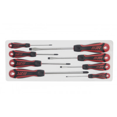 Набір викруток SL3.0x75, SL5.5x75, SL6.5x100, SL8.0x150, PH0x75, PH1x75, PH2x100, PH3x150, 8ед. 7644 JTC Набір викруток SL3.0x75, SL5.5x75, SL6.5x100, SL8.0x150, PH0x75, PH1x75, PH2x100, PH3x150, 8ед. 7644 JTC