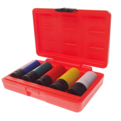 Набір головок ударних для литих дисків 17-23мм 5од. 5530 JTC Набір головок ударних для литих дисків 17-23мм 5од. 5530 JTC