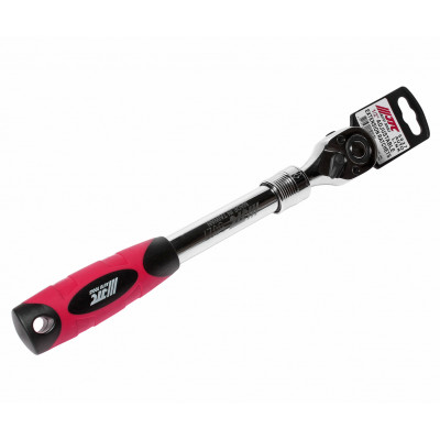 Тріскачка з регульованою довжиною 1/2" 305-455мм 72зубця (гумова ручка) 5027 JTC Тріскачка з регульованою довжиною 1/2" 305-455мм 72зубця (гумова ручка) 5027 JTC