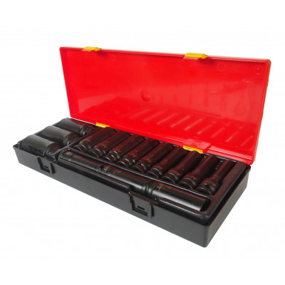 Набір головок ударних глибоких 1/2" 6гр. 15од. K4151 JTC Набір головок ударних глибоких 1/2" 6гр. 15од. K4151 JTC