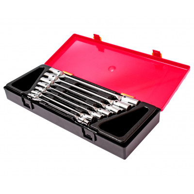 Набор ключей торцевых 6-19мм, с шарниром 7ед. K6072 JTC Набор ключей торцевых 6-19мм, с шарниром 7ед. K6072 JTC