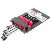 Набор ключей рожково-накидных с трещоткой 8-14мм 4ед. 3027 JTC