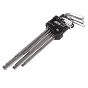 Набор ключей шестигранных с шаровидным наконечником 1.5-10мм 9ед. 3505 JTC