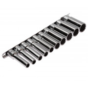Набор головок глубоких 1/2" 10-24мм 12гр. 10ед. T410M JTC