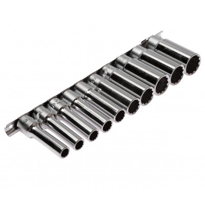 Набор головок глубоких 1/2" 10-24мм 12гр. 10ед. T410M JTC Набор головок глубоких 1/2" 10-24мм 12гр. 10ед. T410M JTC