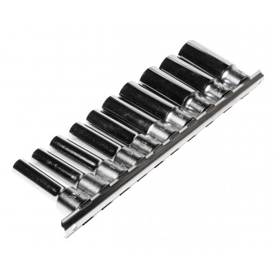 Набор головок торцевых глубоких 1/2" 10-24мм 6гр.10ед. H410M JTC Набор головок торцевых глубоких 1/2" 10-24мм 6гр.10ед. H410M JTC