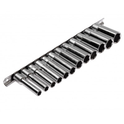 Набор головок торцевых глубоких 3/8" 6гр. 8-19мм 12ед. H312M JTC Набор головок торцевых глубоких 3/8" 6гр. 8-19мм 12ед. H312M JTC