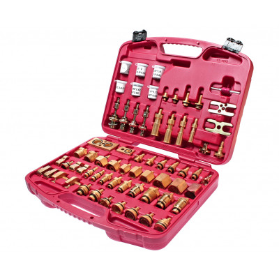 Набор адаптеров для тестирования системы кондиционирования (европейские и американские авто) 4707 JTC Набор адаптеров для тестирования системы кондиционирования (европейские и американские авто) 4707 JTC