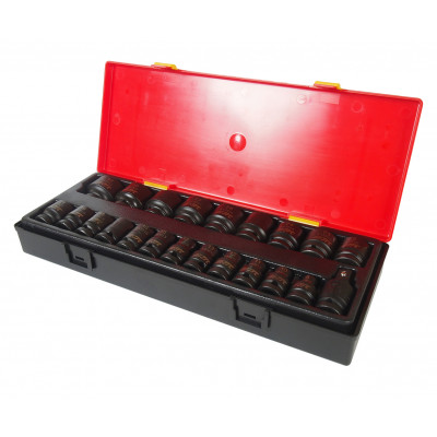 Набір ударних головок 8-32мм 6гр. 1/2" 22од. K4223 JTC Набір ударних головок 8-32мм 6гр. 1/2" 22од. K4223 JTC