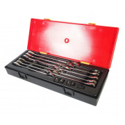 Набор ключей рожково-накидных с трещоткой 8-19мм 14ед. K6141 JTC