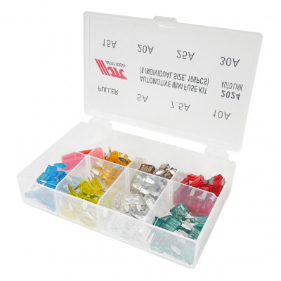 Комплект запобіжників автомобільних (міні) 106од. 2024 JTC Комплект запобіжників автомобільних (міні) 106од. 2024 JTC