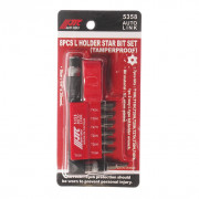 Набір біт 1/4" TORX T10H-T40H з Г-подібним перехідником 8од. 5358 JTC