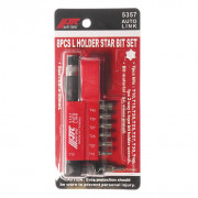 Набір біт 1/4" TORX T10-T40 з Г-подібним перехідником 8од. 5357 JTC