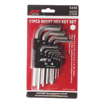 Набор угловых ключей HEX 1.5-12мм 11ед. 5350 JTC Набор угловых ключей HEX 1.5-12мм 11ед. 5350 JTC