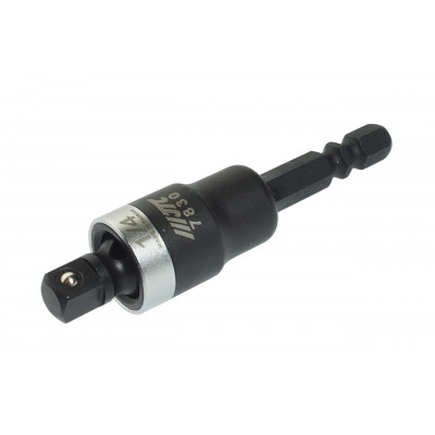 Карданный адаптер для торцевых головок 1/4" под шуруповерт 7830 JTC Карданный адаптер для торцевых головок 1/4" под шуруповерт 7830 JTC