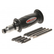 Отвертка ударно-поворотная с резиновой рукояткой +8 бит (под 1/2", реверс) 5410 JTC