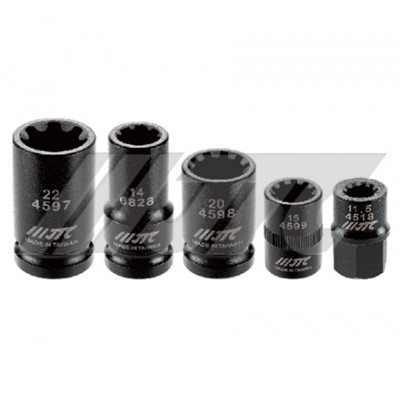 Набір головок для гальмівних супортів VAG 5од. 4518S JTC Набір головок для гальмівних супортів VAG 5од. 4518S JTC