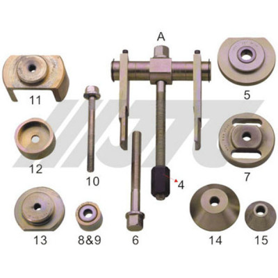Набір для зняття / установки сайлентблоков підрамника МВ W124, W201 1838 JTC Набір для зняття / установки сайлентблоков підрамника МВ W124, W201 1838 JTC