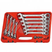         Набор рожково-накидных ключей с трещоткой шарнирных 13ед. 5520 JTC