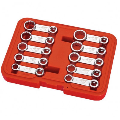 Набор ключей накидных односторонних 10-19мм х 3/8" 7828 JTC Набор ключей накидных односторонних 10-19мм х 3/8" 7828 JTC