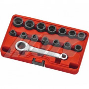 Набір головок ударних міні 10-24мм 1/2 "6гр. 15од. J415M JTC